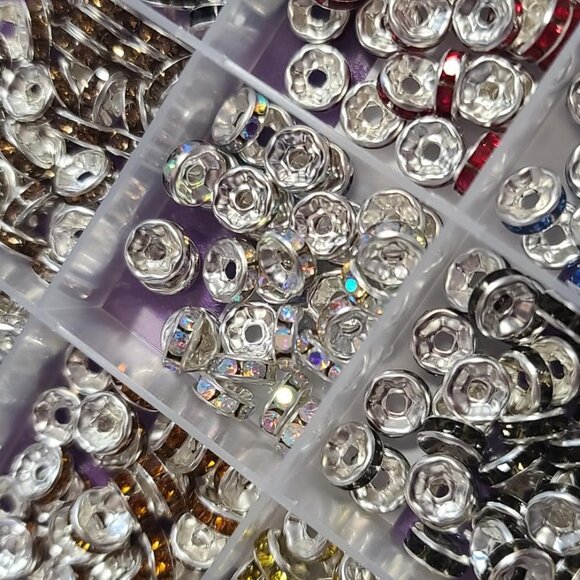 500PCS/20 Colors Spacer Beads for Jewelry Making, 10mm - Picture 2 of 8